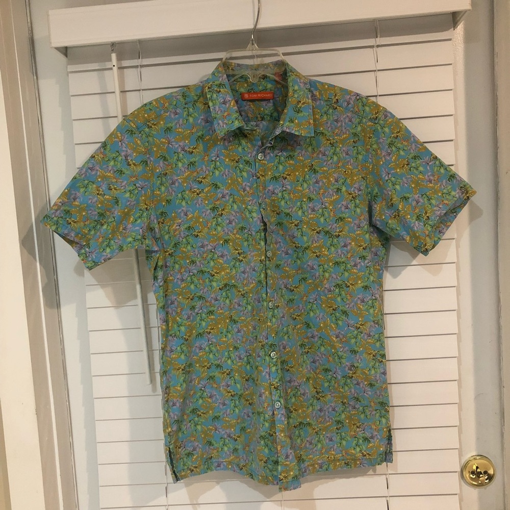 Tori Richard Hawaiian Button Up Sz Med, NWOT
